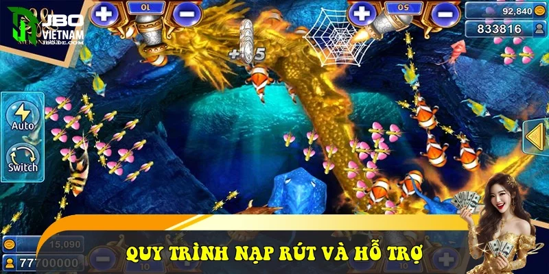 Quy trình nạp rút và hỗ trợ